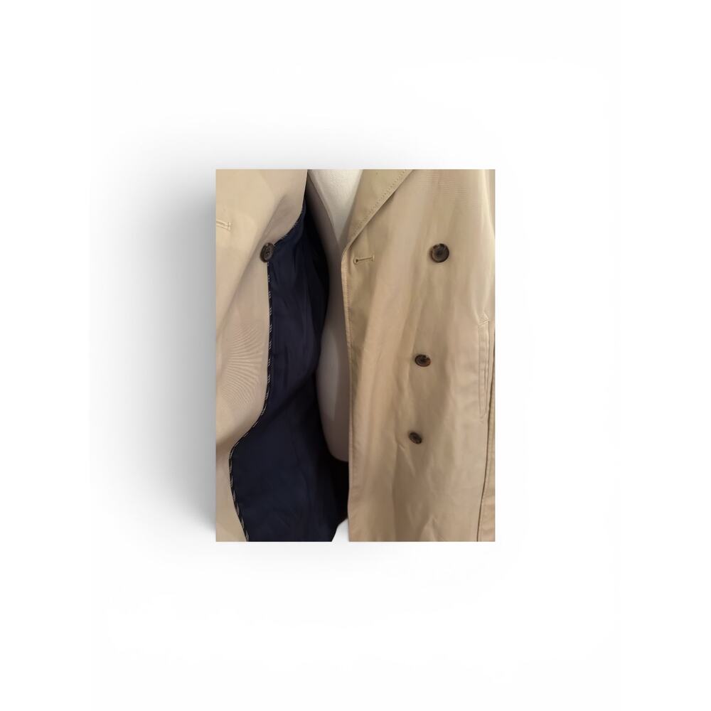 J.Crew Beige Classic Trenchcoat Coat Size 4 - Picture 4 of 5